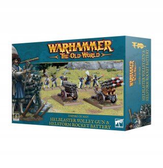 WARHAMMER OW - EMPIRE OF MAN HELBLASTER VOLLEYGUN & HELSTORM BATTERY
