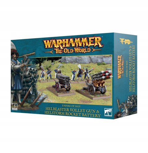 WARHAMMER OW - EMPIRE OF MAN HELBLASTER VOLLEYGUN & HELSTORM BATTERY
