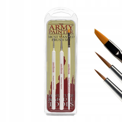 Zestaw pędzli Army Painter Most Wanted Brush Set 3 sztuki